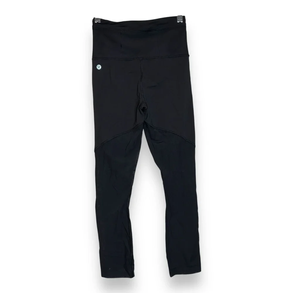 Lululemon leggings Full Length Black‎ size 2 Womens Yoga Pants